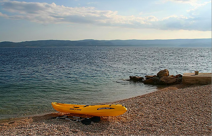 Kayaks on Beach
